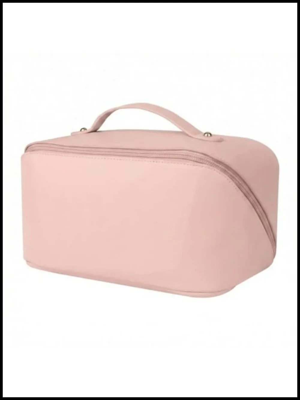 Large Capacity Travel Cosmetic Bag for Women, PU Leather Waterproof Makeup